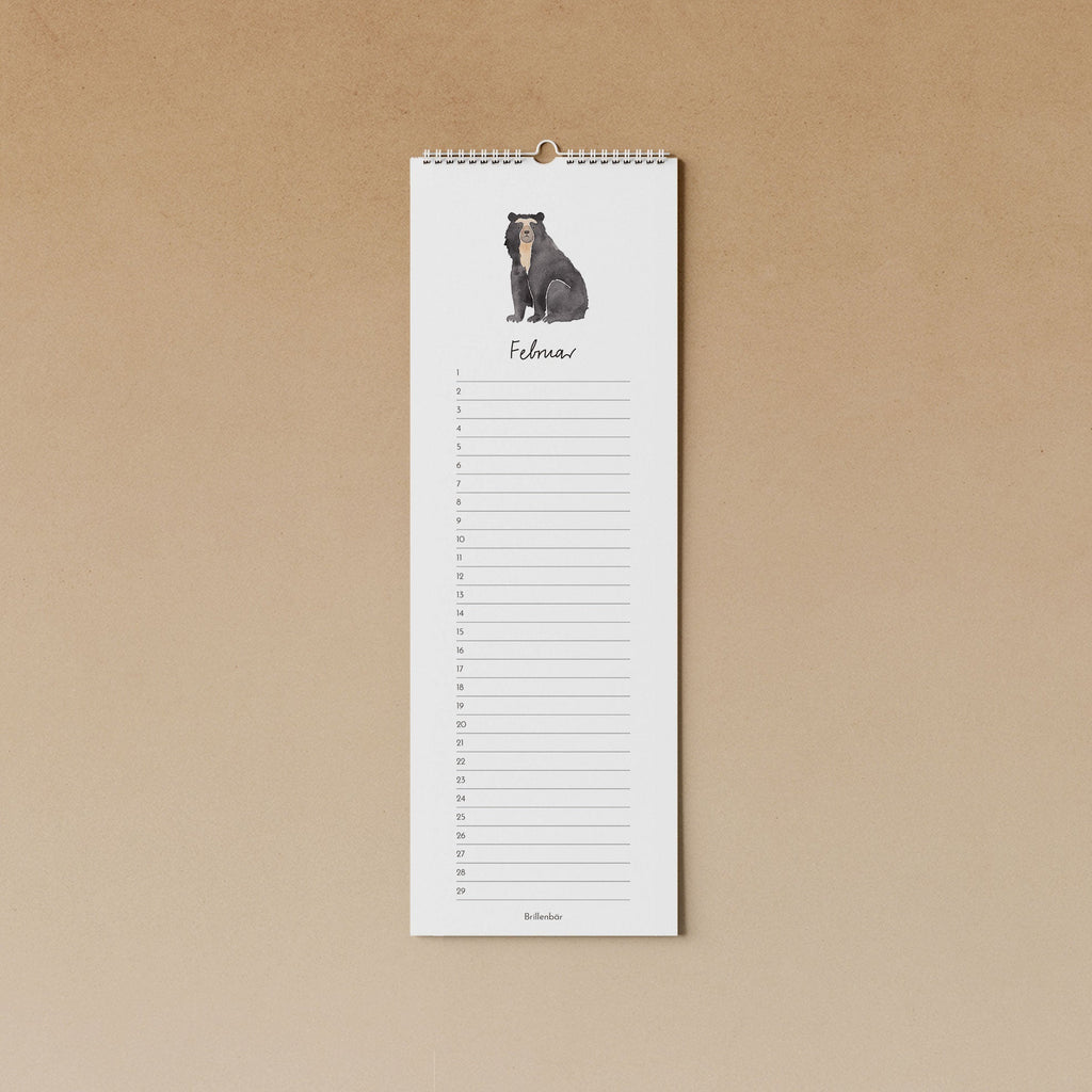 gefährdete Tiere | immerwährender Kalender