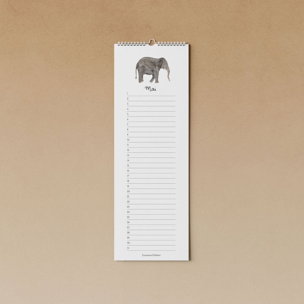 gefährdete Tiere | immerwährender Kalender