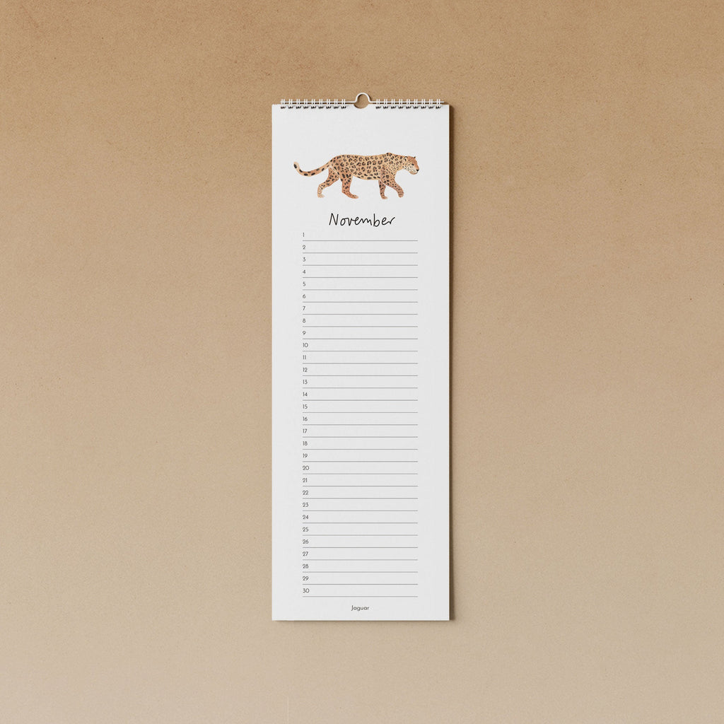 gefährdete Tiere | immerwährender Kalender