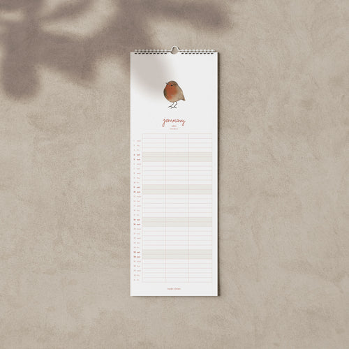 2027 Familienkalender Gartenvögel