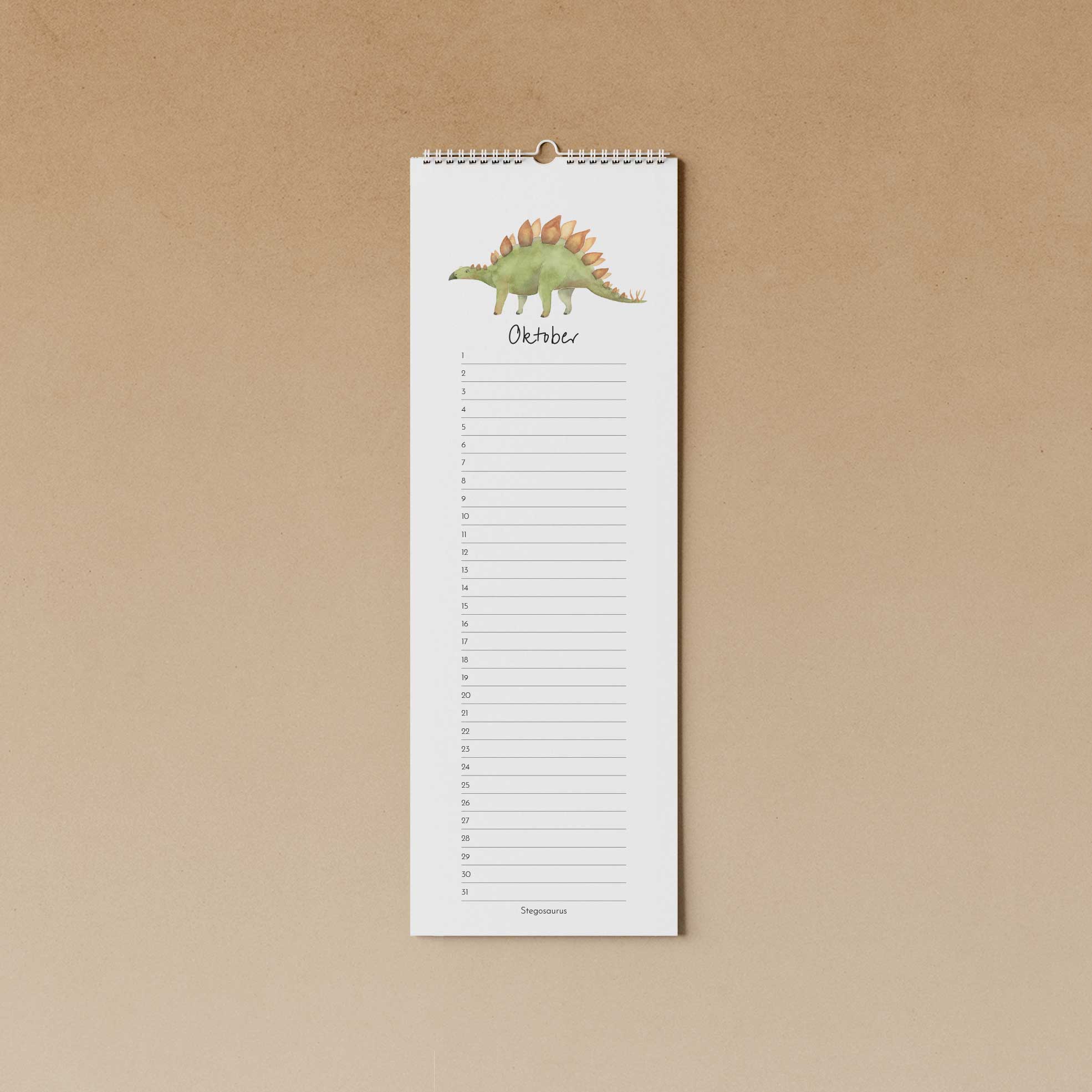 Dinosaurier | immerwährender Kalender