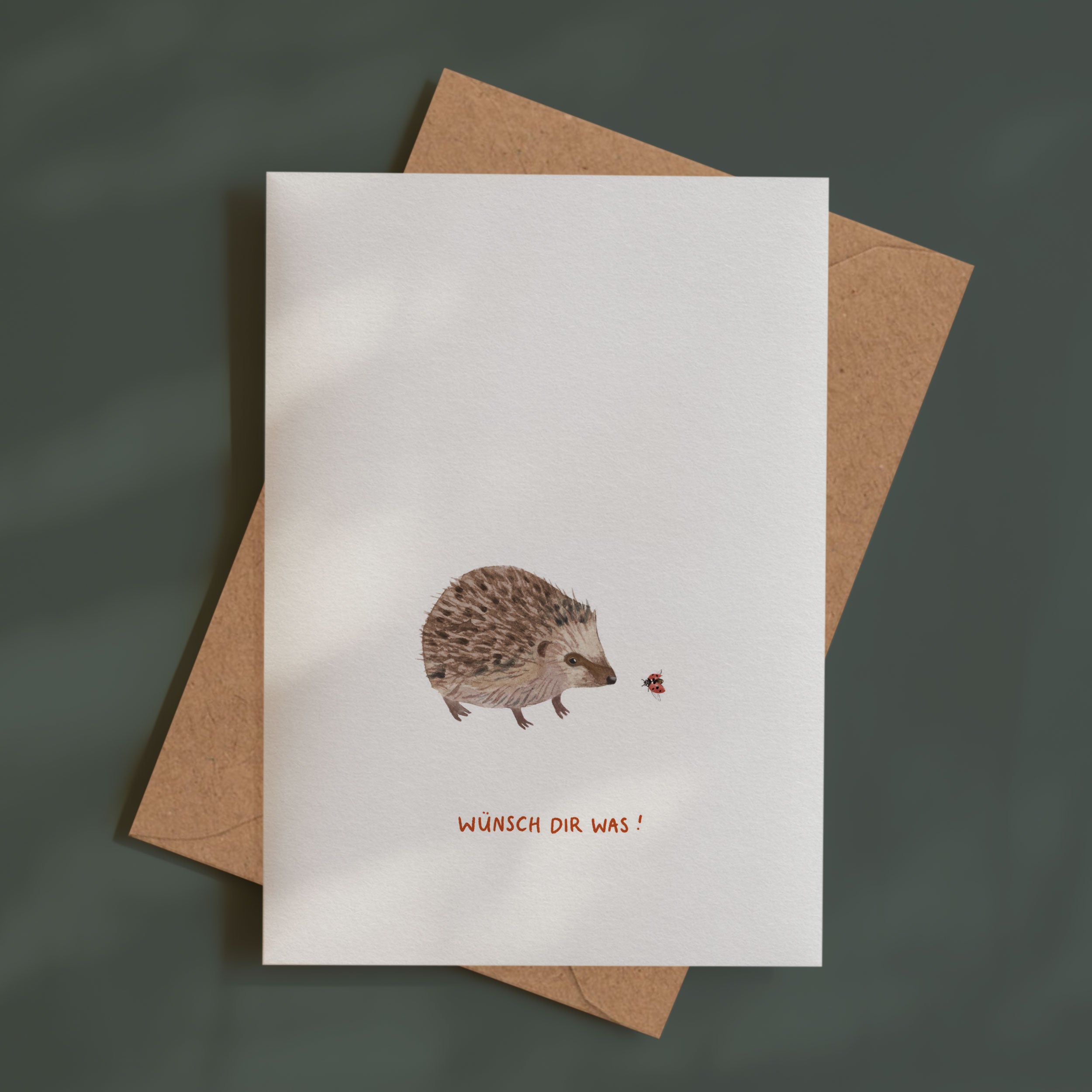 Igel - wünsch dir was | Grußkarte