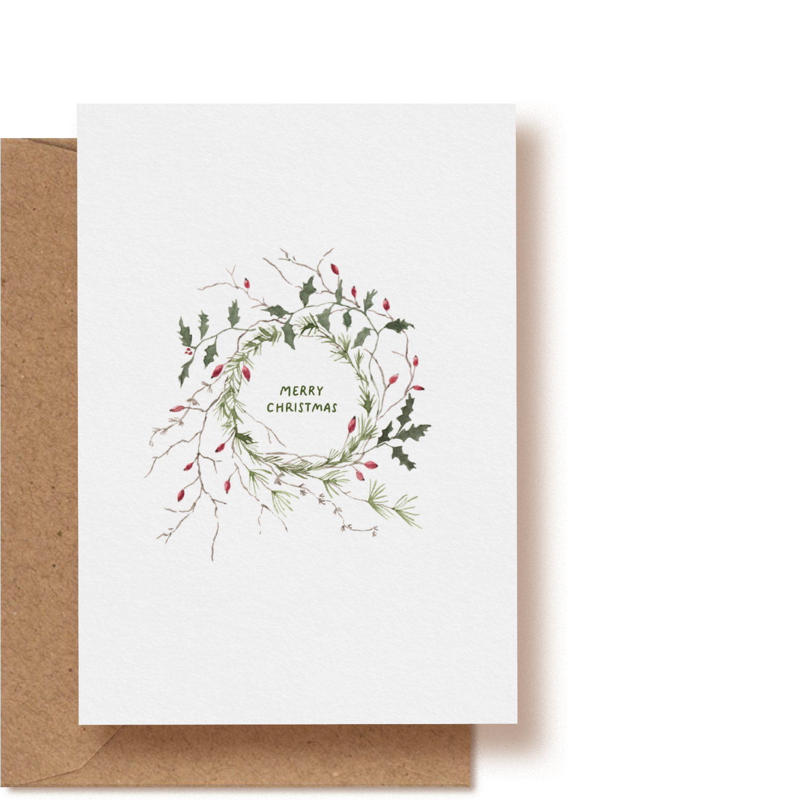 Weihnachtskranz | Grußkarte