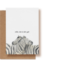 Zebra Love | Grußkarte