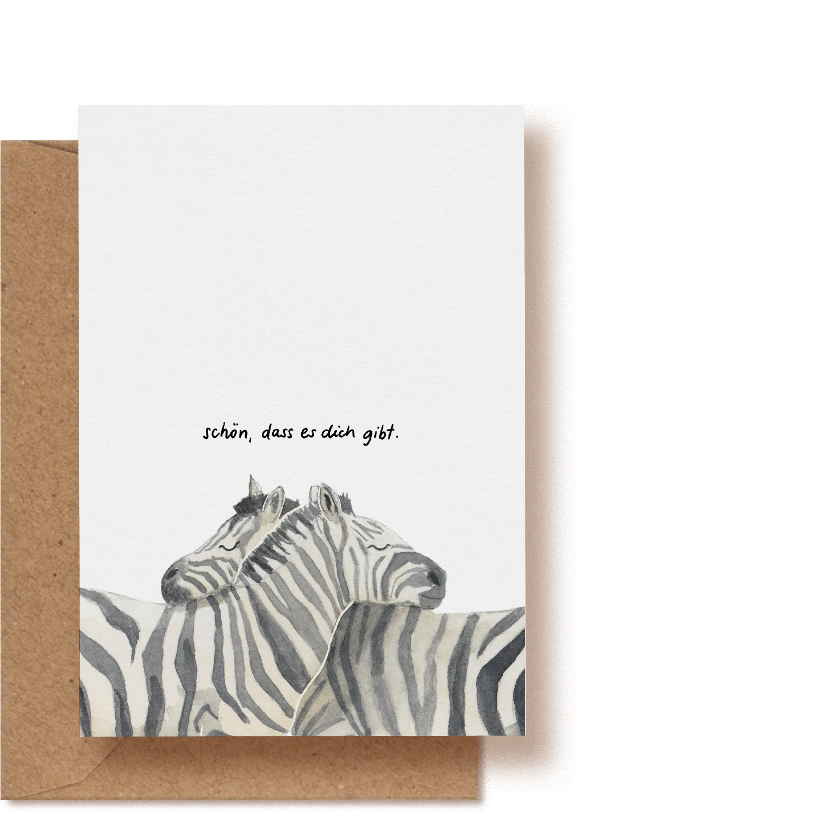 Zebra Love | Grußkarte