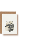 Panda Hug | Mini-Grußkarte