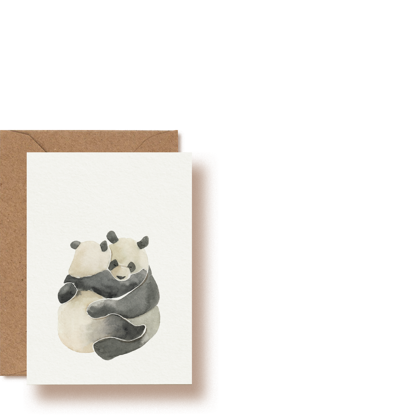 Panda Hug | Mini-Grußkarte