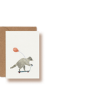 Waschbär | Mini-Grußkarte