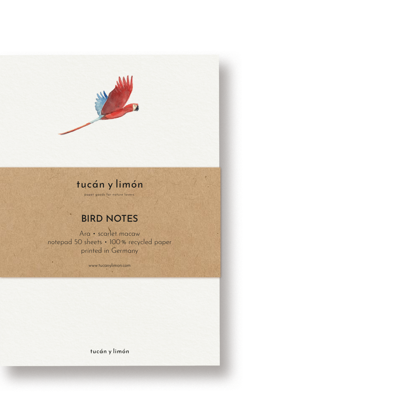 BIRD NOTES Ara | Notizblock DINA6