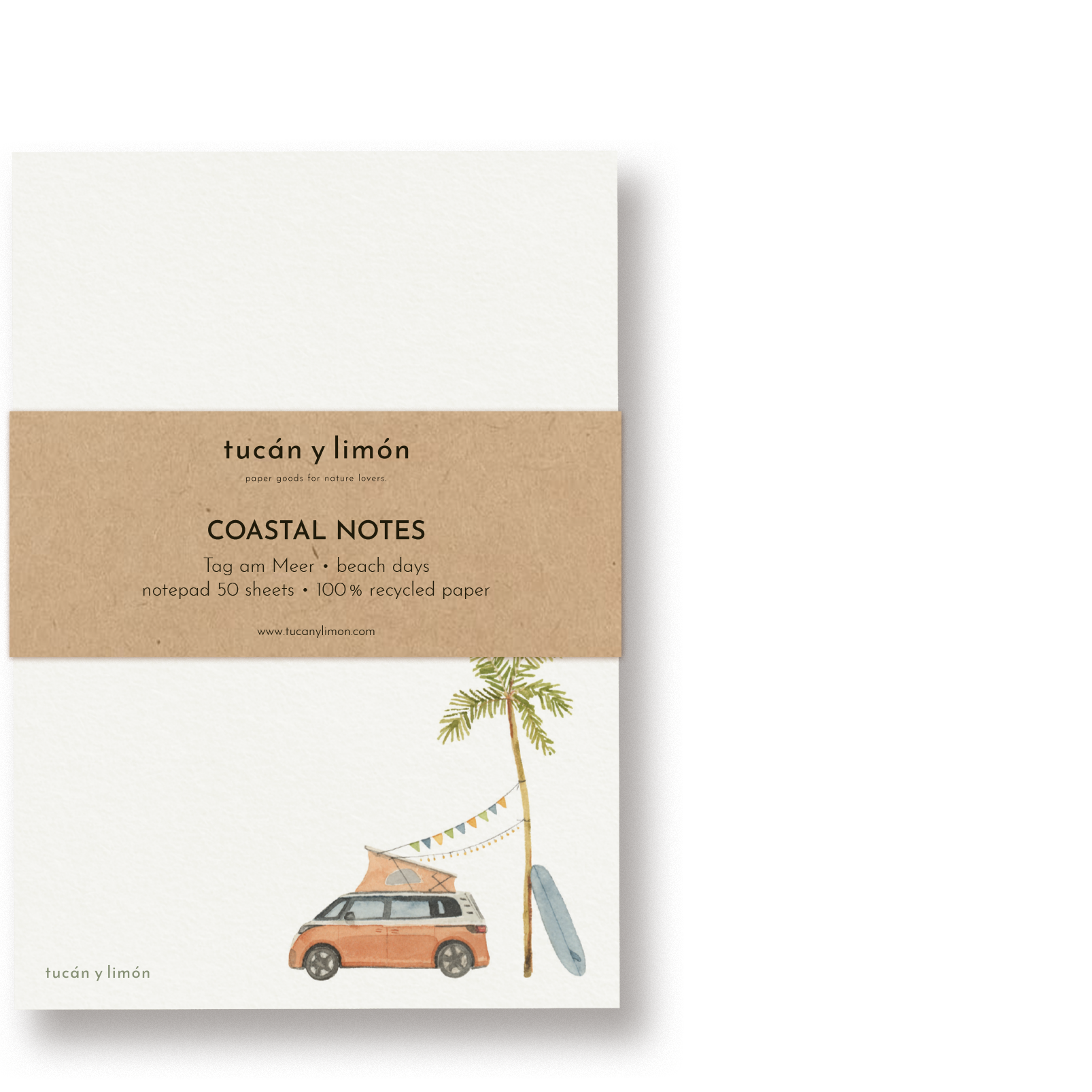 COASTAL NOTES - Tag am Meer | Notizblock DINA6