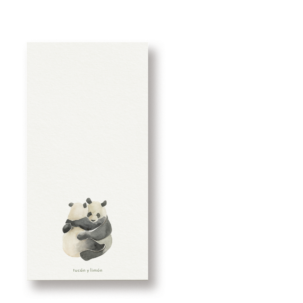 PANDA NOTES - Pandas | Notizblock DINA6 schmal