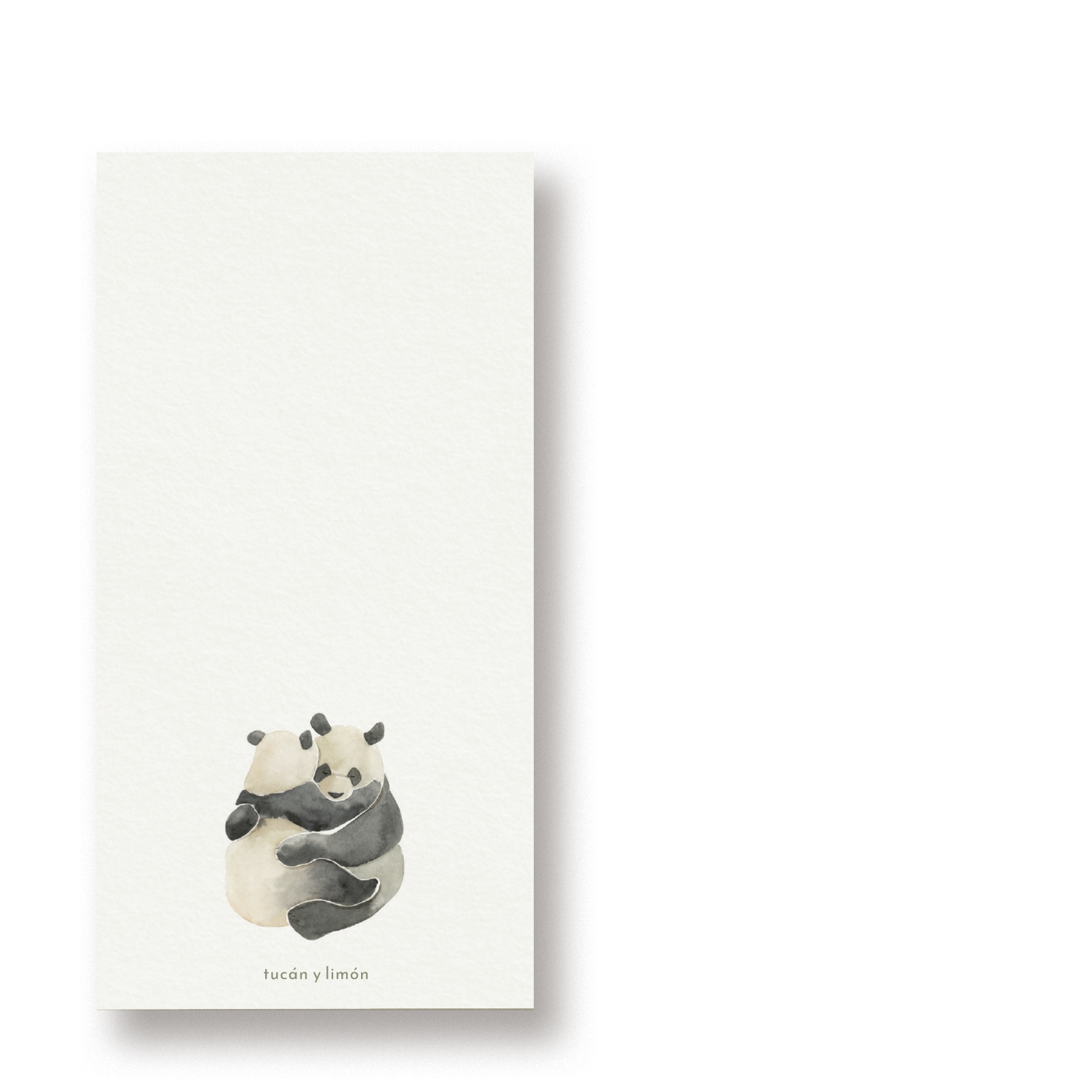 PANDA NOTES - Pandas | Notizblock DINA6 schmal