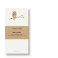 BIRD NOTES - Eule | Notizblock DINA6 schmal