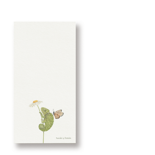 CHAMELEON NOTES - Chamäleon | Notizblock DINA6 schmal