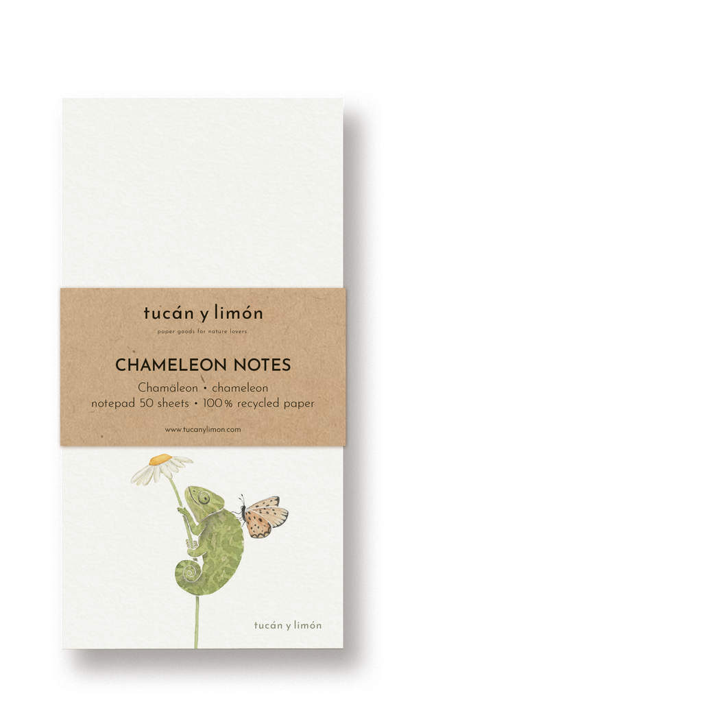 CHAMELEON NOTES - Chamäleon | Notizblock DINA6 schmal