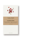 FLOWER NOTES - Schokoladen-Kosmeen | Notizblock DINA6 schmal