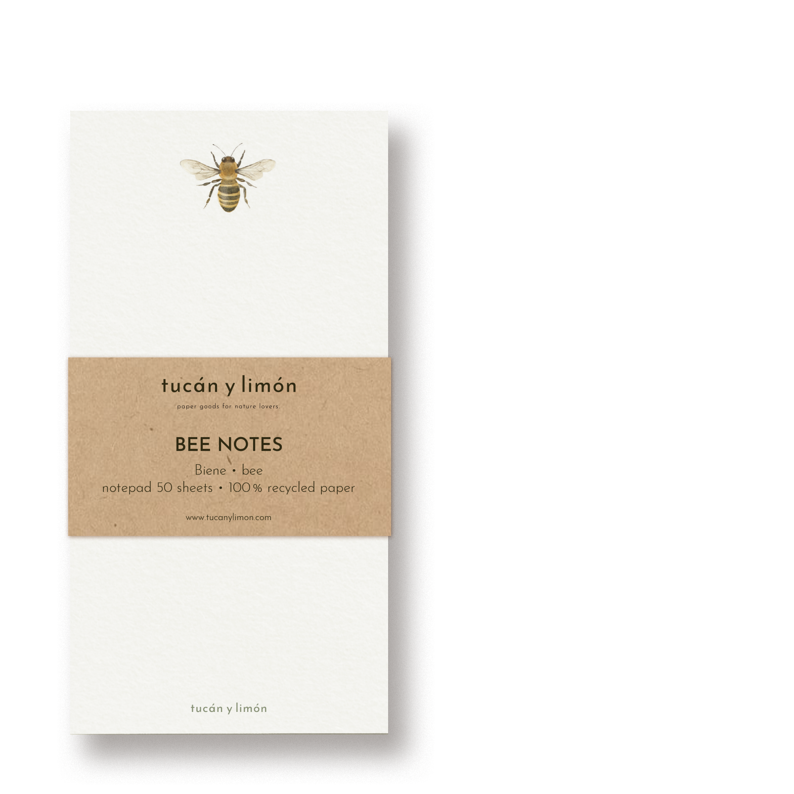 BEE NOTES - Biene | Notizblock DINA6 schmal