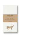 COW NOTES - Kuh und Rotkehlchen | Notizblock DINA6 schmal