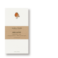 BIRD NOTES - Rotkehlchen | Notizblock DINA6 schmal