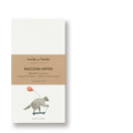 RACCOON NOTES - Waschbär | Notizblock DINA6 schmal