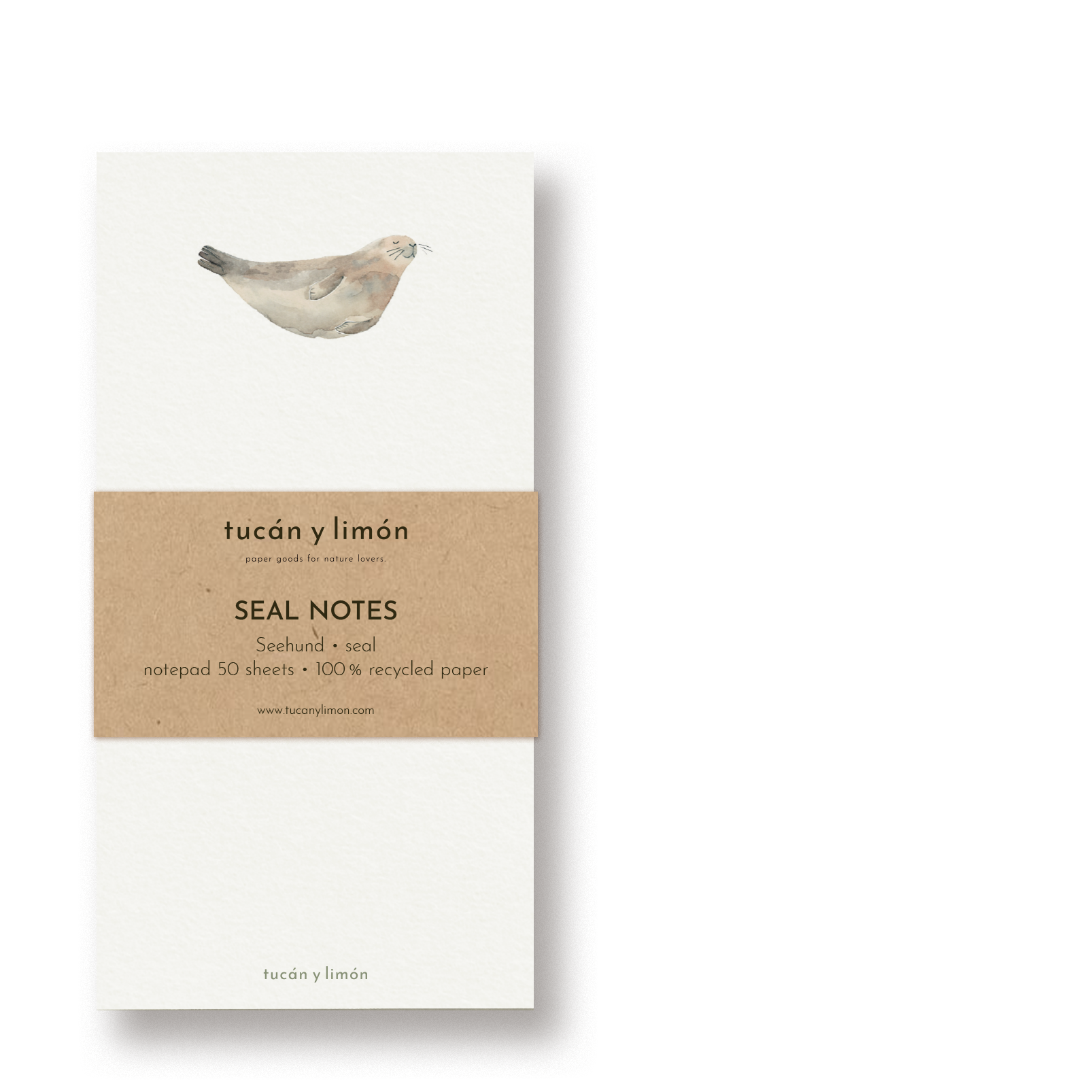 SEAL NOTES - Seehund | Notizblock DINA6 schmal