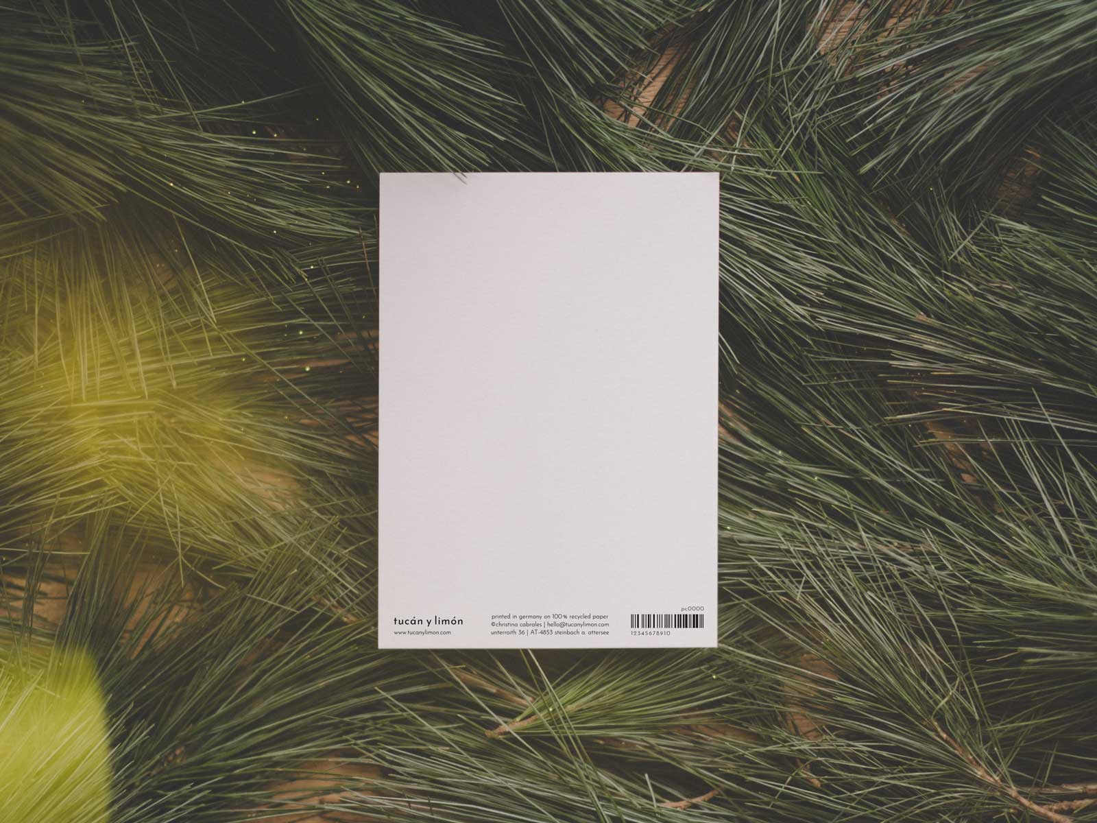 Weihnachtskranz | Postkarte