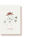 muérdago feliz navidad | tarjeta
