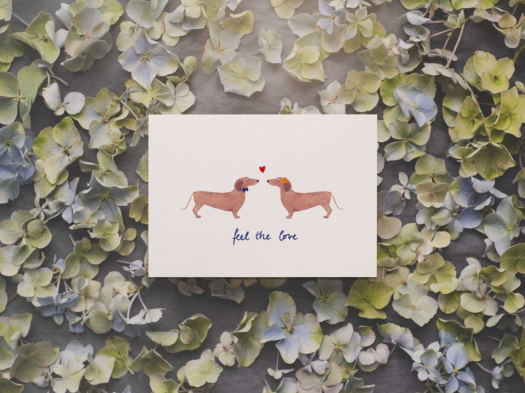 feel the love | Postkarte
