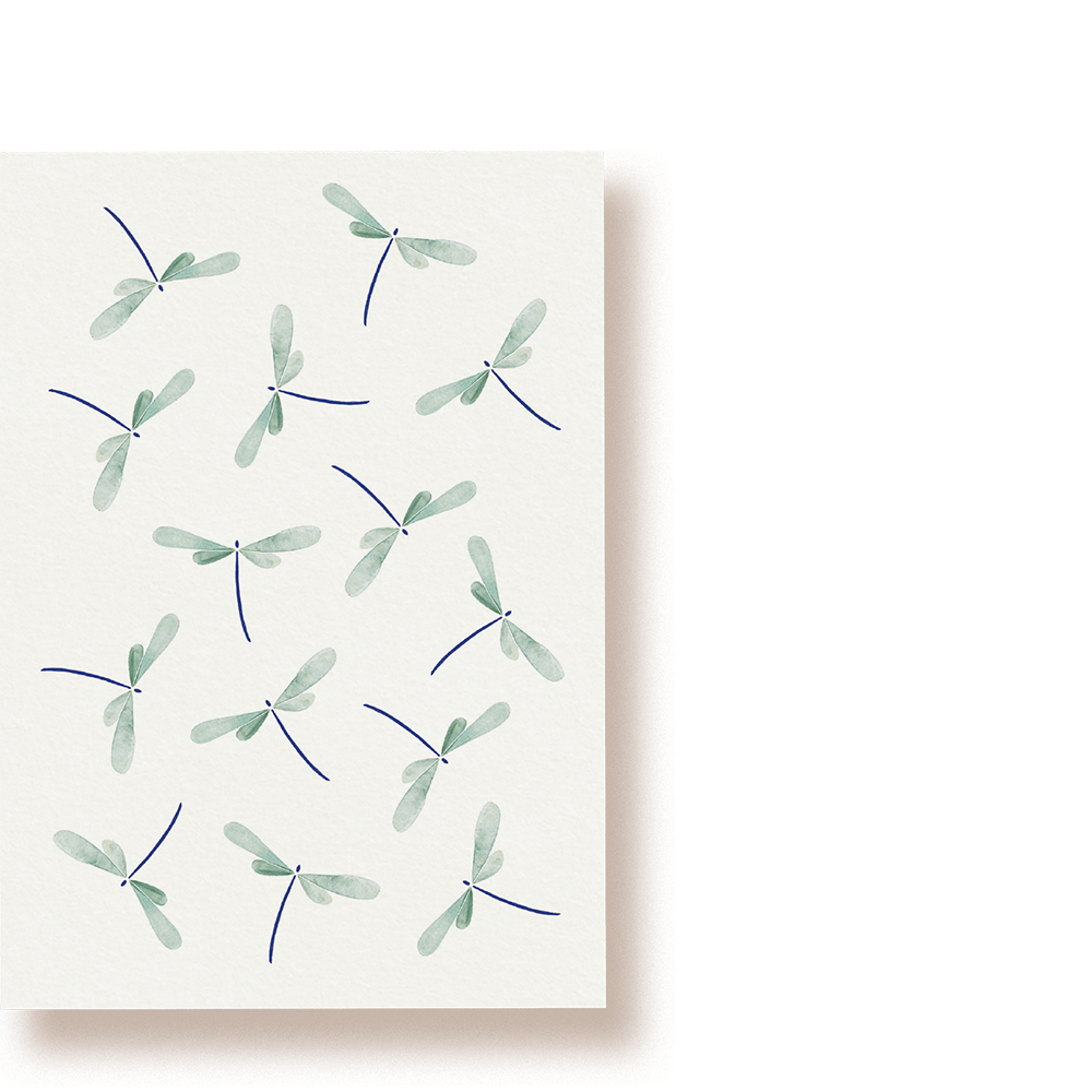 Libellen | Postkarte