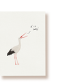 Storch - it´s a baby | Postkarte