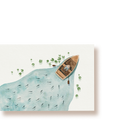 swim along - Boot | Postkarte