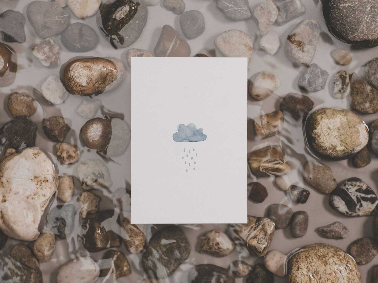 Regenwolke | Postkarte