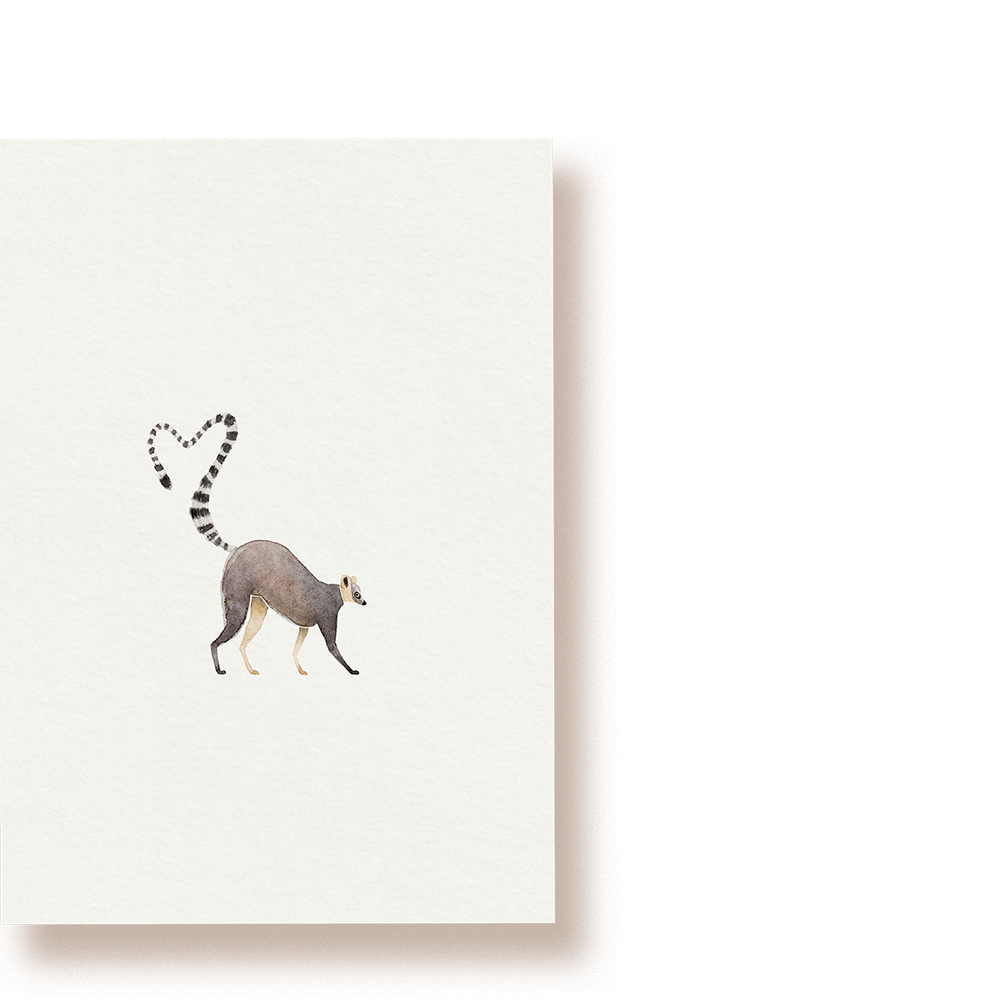 Lemur | Postkarte