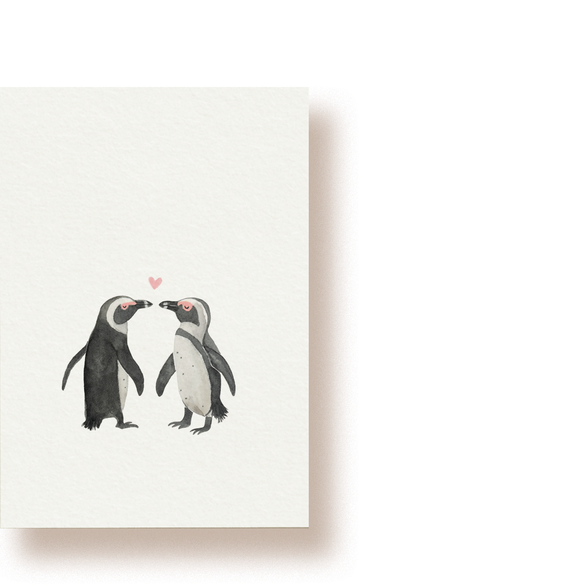 Pinguine in Love | Postkarte