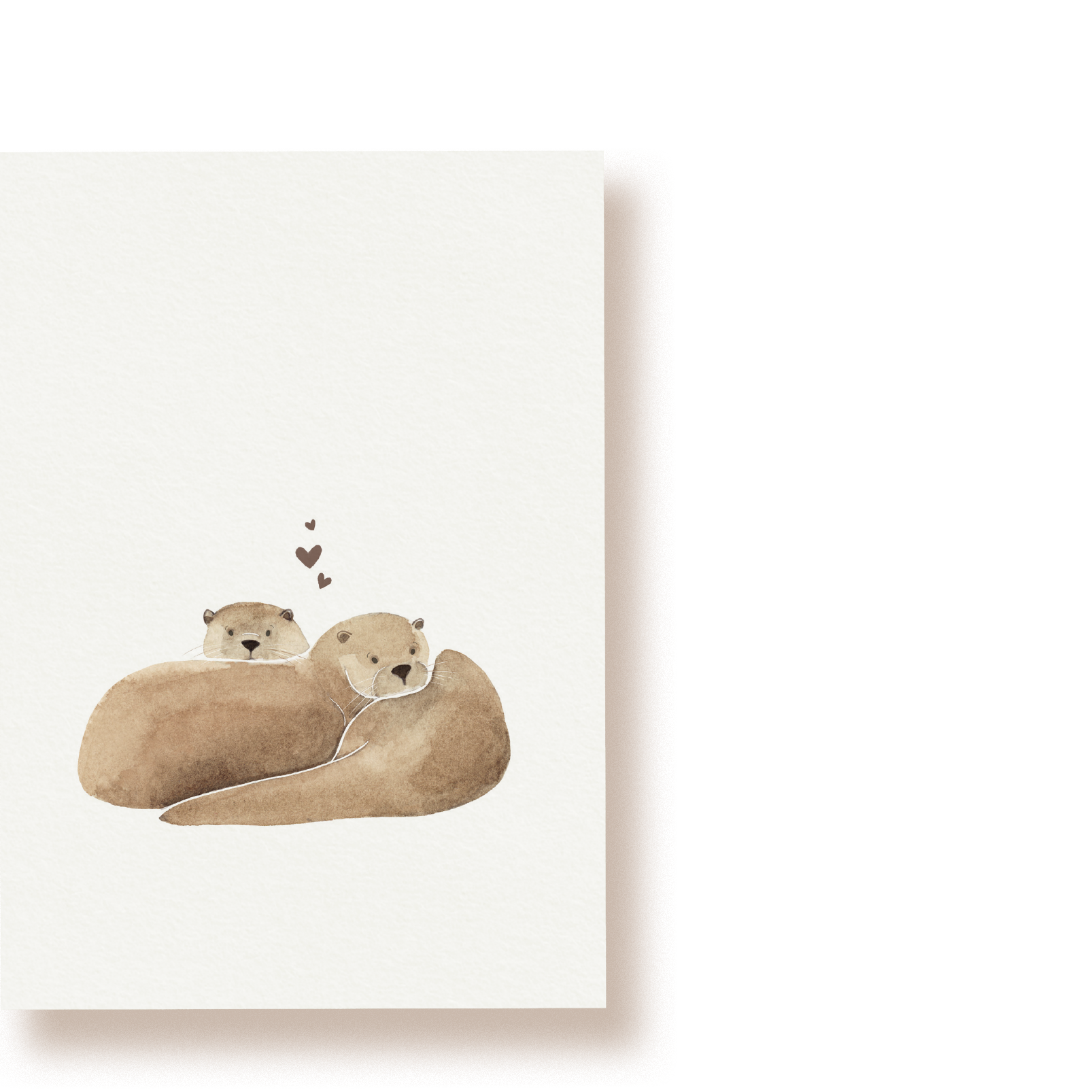 Otter Paar | Postkarte