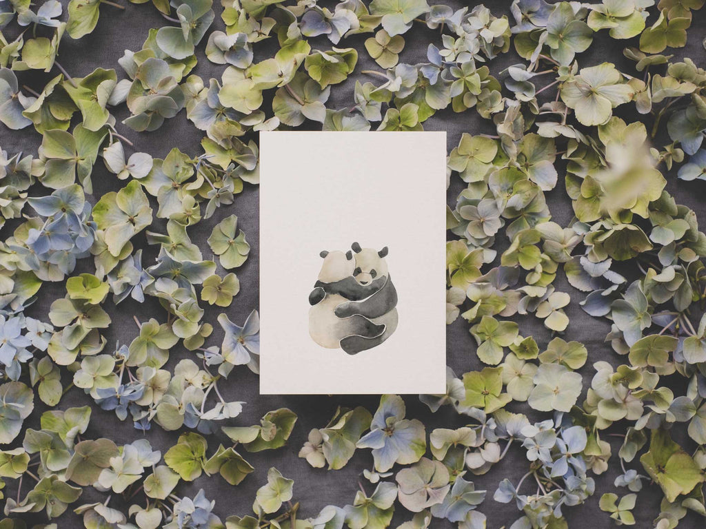 Panda Hug | Postkarte