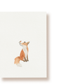 Fuchs und Rotkehlchen | Postkarte