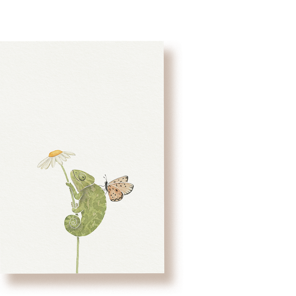 Chamäleon | Postkarte