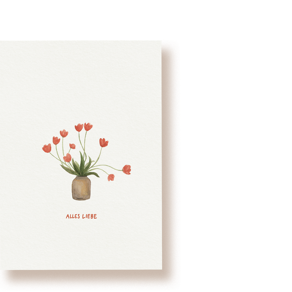 Tulpenstrauß | Postkarte