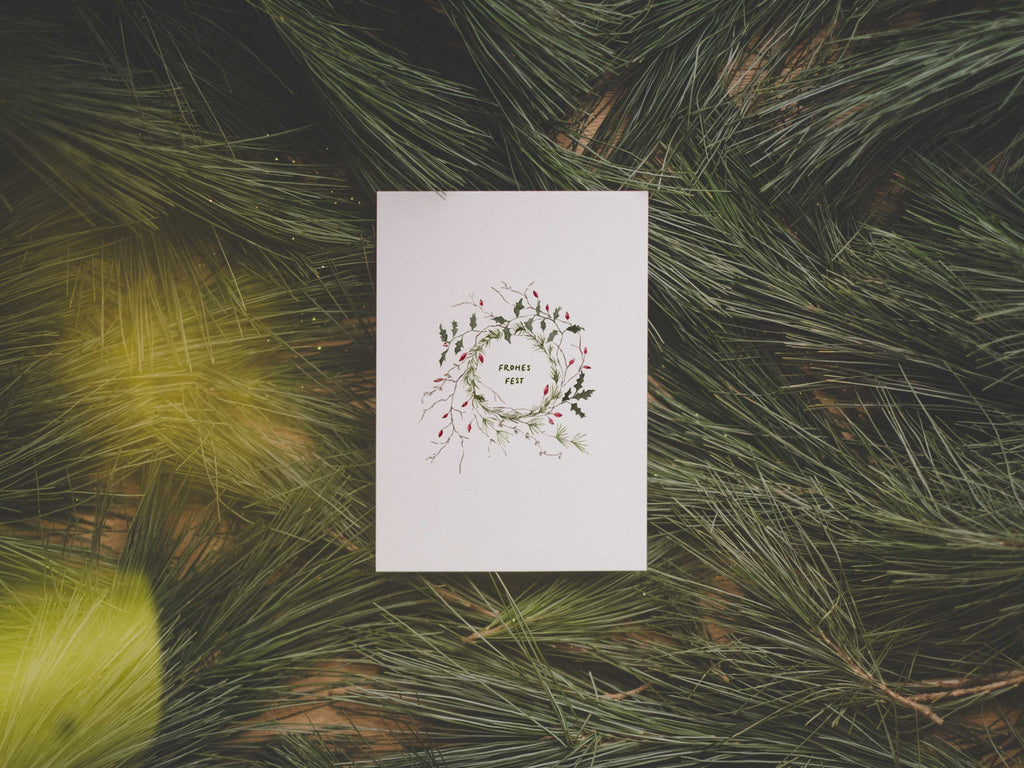 Weihnachtskranz | Postkarte