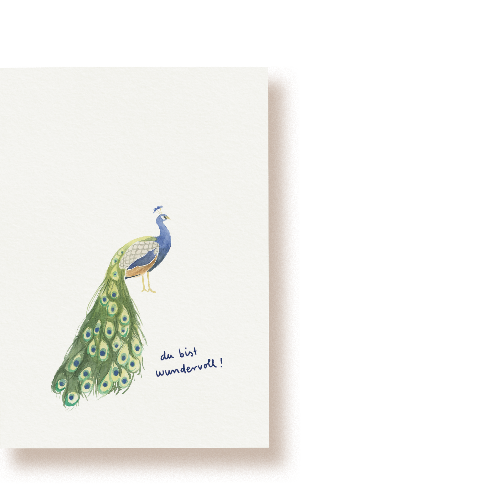 Pfau - du bist wundervoll! | Postkarte