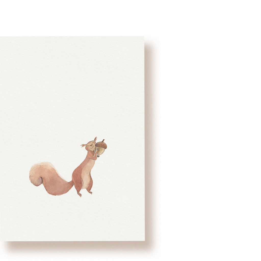 Eichhörnchen hug | Postkarte