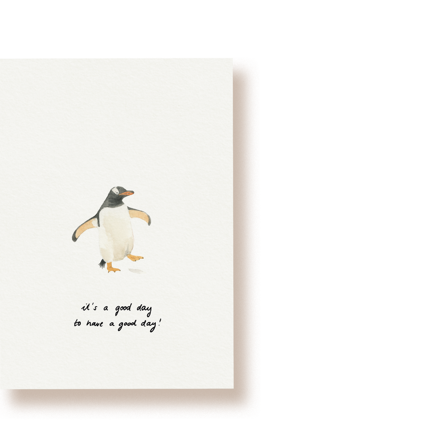 Pinguin - it's a good day | Postkarte