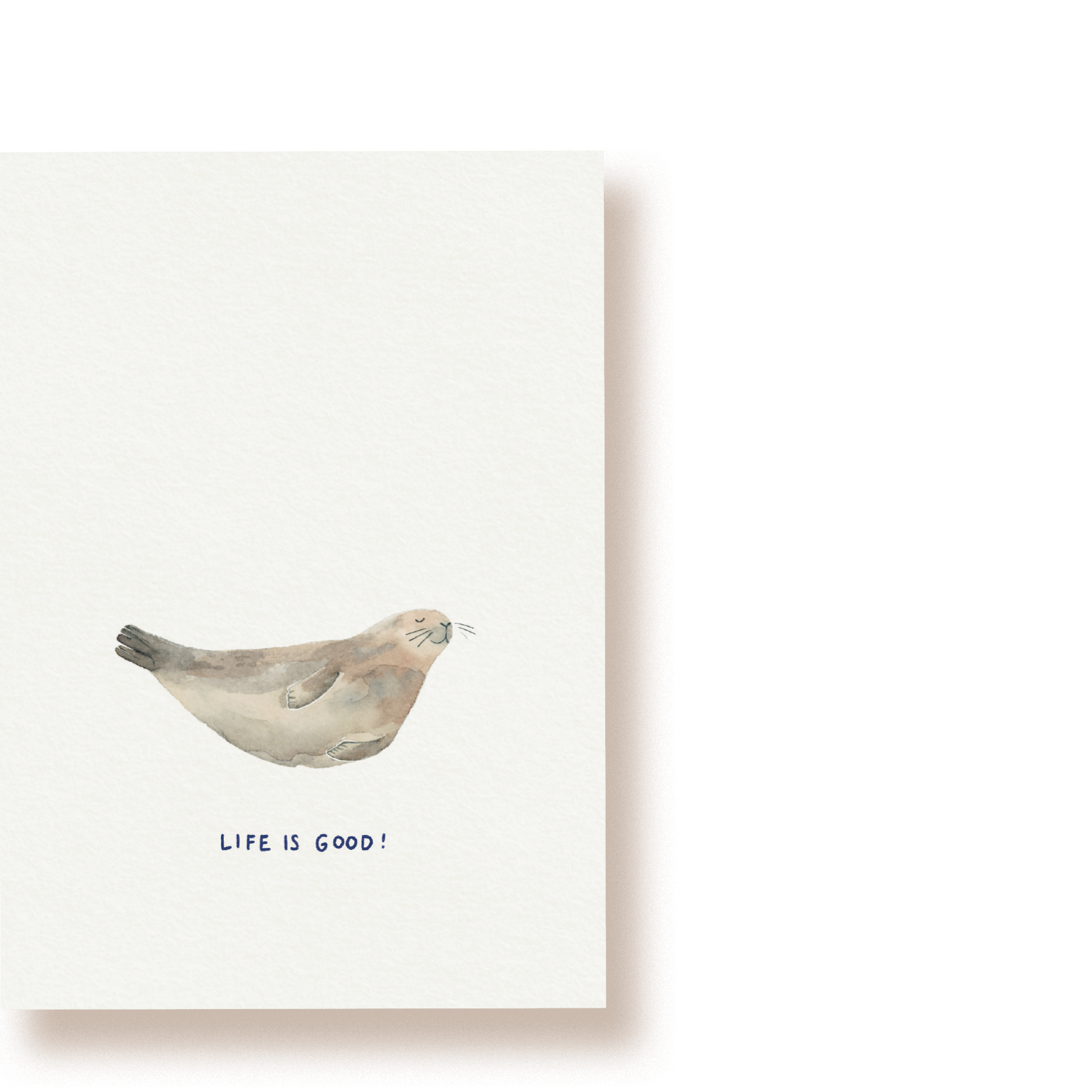 Seehund - life is good | Postkarte