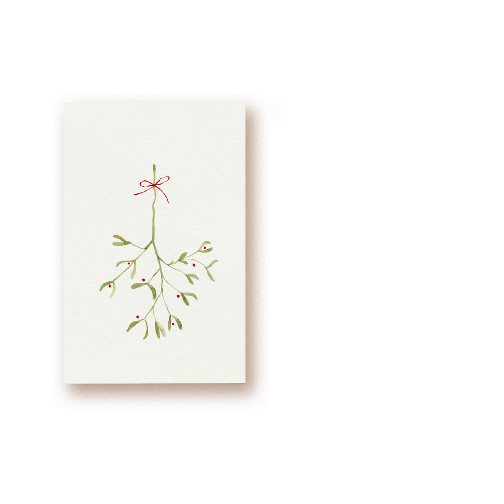Mistelzweig Geschenkkarte tiny card