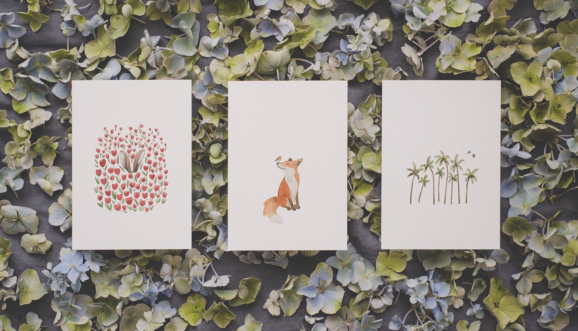 Handgemalte Papeterie mit Tier- und Naturmotiven von tucán y limón