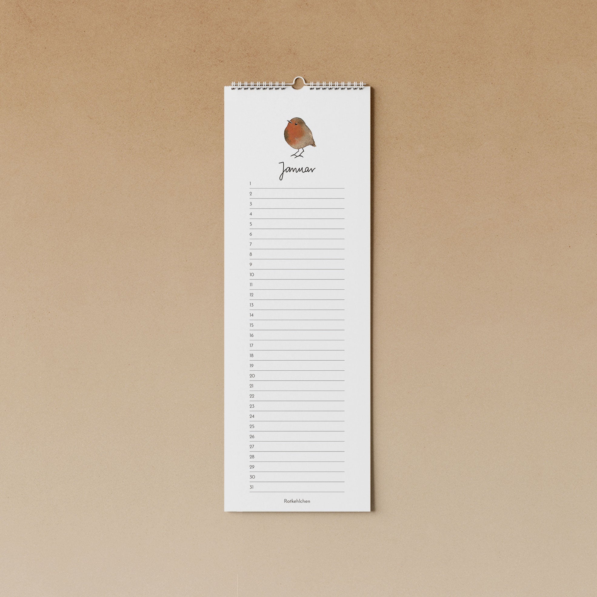 Gartenvögel | immerwährender Kalender