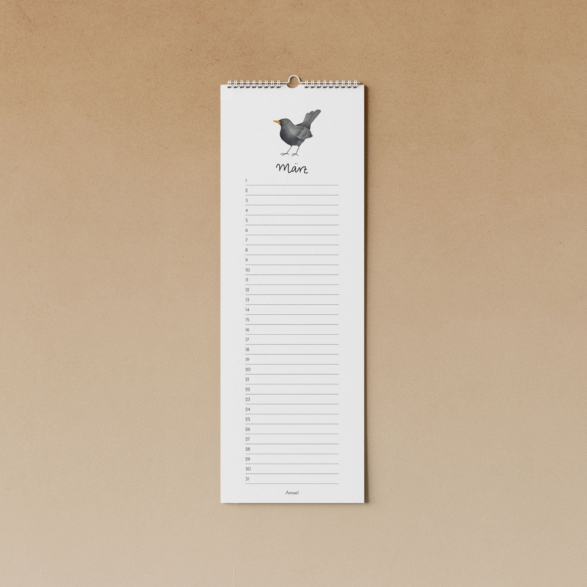 Gartenvögel | immerwährender Kalender