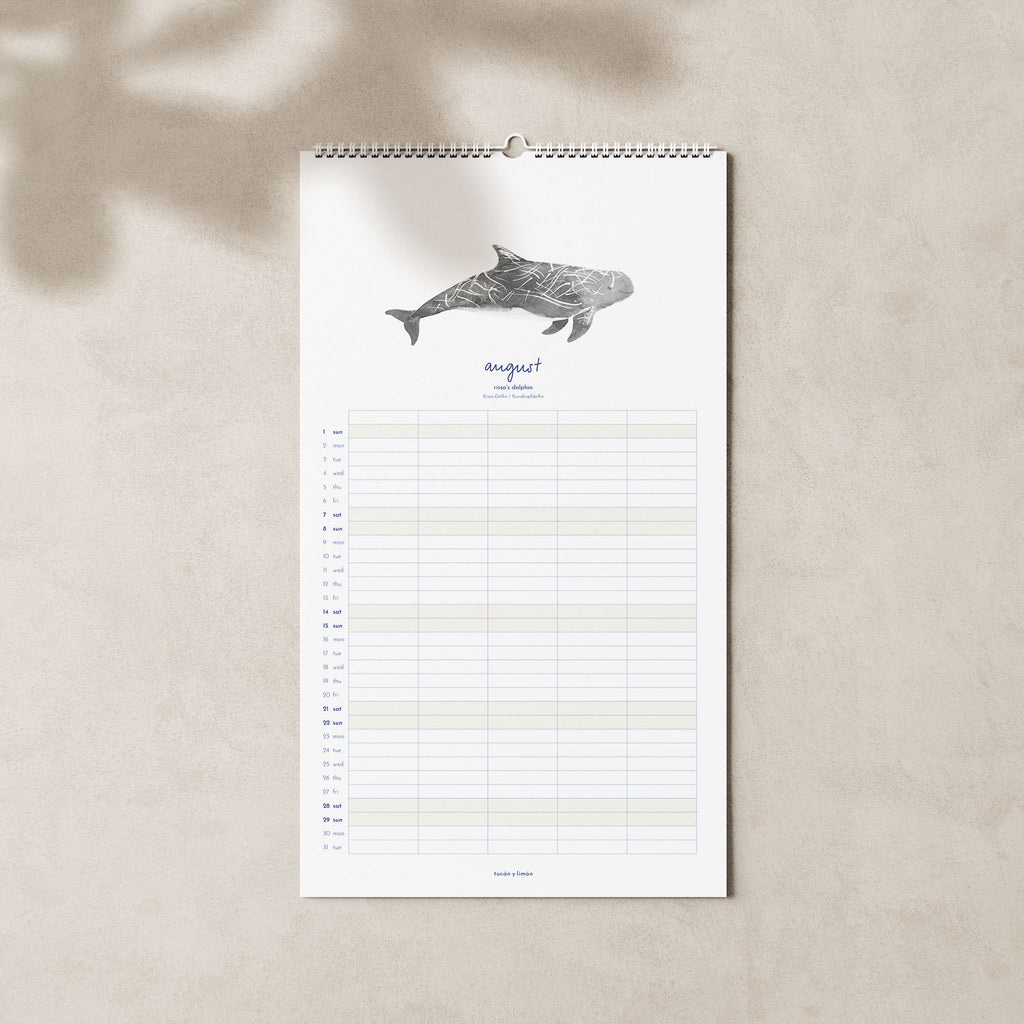 2027 Familienkalender Wale und Delfine